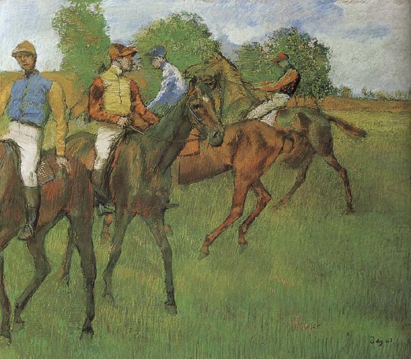 Edgar Degas The horse in the race china oil painting image